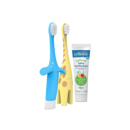 Dr. Brown's Infant to Toddler Toothbrushes with Baby Toothpaste